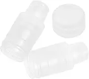 CAXUSD Airtight Honey Bottle Lids 2pc Small Plastic Pots Glass Seal for Jam Sauce Storage