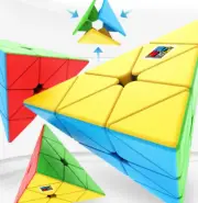 Pyraminx Pyramid 3X3X3 Triangle Cube 3X3 High Speed Stickerless Puzzle Cube Game