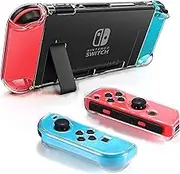 FANPL Dockable Clear Case for Nintendo Switch, Protective Case Cover for Nintendo Switch and Joy-Con Controller- Crystal Clear