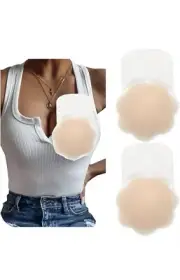 Fulness silicone BREAST LIFT PASTIES Nude Bra Inserts Enhancers Push Up Pads