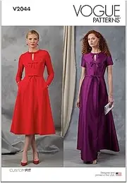 [Vogue] Patterns Paper Pattern V2044Y5 Misses' Dress with Sleeve and Length Variations Y5 (18-20-22-24-26)