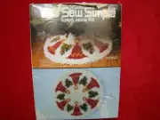 New Vtg Sew Simple Christmas Circle of Bells 33" Latch Hook Rug Tree Skirt