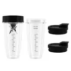 Blender Replacement Parts for , 2 24Oz Cups with To-Go Lids, 7 Fins9187