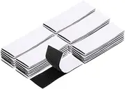 sourcing map 40set Hook and Loop Strips with Adhesive 1.2"x4" Double Sided Hook and Loop Tape Nylon Self Sticky Fastener for Home Office Car, Black