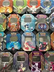 Pokemon Cards Gift Tin Bundle - Booster & 20x Card Bulk Joblot