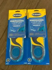 Dr. Scholl’s Energizing Comfort Men’S Everyday Insoles with Massaging Gel x2