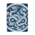 Velveteen Plush Blanket Home Decor Retro Fine China Pattern With Dragons Asian