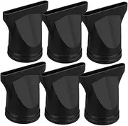 HOODANCOS 6pcs Hair Dryer Diffuser Nozzle Black Plastic Attachments for Efficient Drying and Styling Compatible with Nozzle Hair Dryers Lightweight and Portable