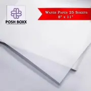 HIGH QUALITY! 25 sheets Rice Wafer Edible Paper for home cake topper printing