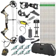 TOPOINT M1 20-70LB COMPOUND BOW ARROW HUNTING TARGET ARCHERY HARD BOW CASE