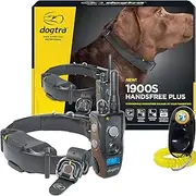 Dogtra 1900S HANDSFREE Remote Training Collar - 3/4 Mile Range, Waterproof, Rechargeable, Shock, Vibration, Hands Free Remote Controller - Includes PetsTEK Dog Training Clicker