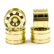 Yeah Racing Aluminum CNC 8 Spoke Rim Gold For Kyosho Optima Mid Javelin Ultima
