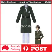 Attack on Titan Season 4 Eren Jaeger Cosplay Costume Scouting Legion Wind Coat