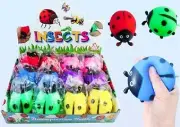 12 pc Lady Bug Squishy Mesh Mochi Squeeze Toy Party Favor Gift Bag Filler Supply