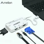 ARNELIAN CABLEDECONN HDMI 兼容分配器 HDMI 兼容轉 VGA DVI 音頻視頻線多端口適配器