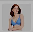 Auden Blue Lace Push Up Comfort Wire Plunge Padded Bra Adjustable 36D NWT