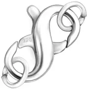 S925 Double Opening Lobster Clasp Sterling Silver and Gold Necklace Bracelet Ext
