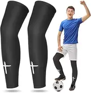 [Bunnycool] Compression Leg Sleeve Faith Cross Sports Cycling Leg Sleeves Religious Compression Leg Sleeve for Boy Girl Sport