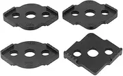 2set Easy-to Radii Jigs Router Templates for Woodworking Corner Routing Easy to Plastic Widely Used High Hardness, Black