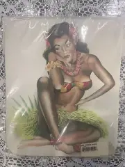 Computer Mouse Pad By Garry Palm Hawaiian Hula Skirt Flower Art Mouse Pad 1196