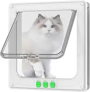 Pet Door,Two-Way Opening Dog Door - Safe Clear Double Acrylic Transparent Gate for Pet Puppy Kitten Kit Indoor Outdoor Use