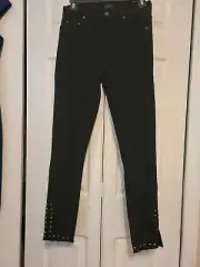 Citizens of Humanity Jeans 27x28 Rocket High RIse Skinny Ankle Split Hem Studded