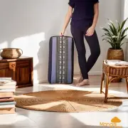 MANGO TREES Oblong Cushion Yoga Bolsters Prop Kapok Meditation Cushion BlueEle