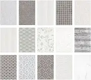 Folded Vellum Jacket Wedding Invitations/Invites, 30 Pcs Texture Collage Handmade Paper Material Pack Junk Journal Planner Scrapbooking Decor DIY Craft Cardstock Paper(C)