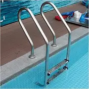Swimming Pool Ladder,3 Step Stainless Steel Dock Ladder,Pool Pedal Ladder,Load-Bearing 220ibs,Pool Steps for In-Ground Swimming Pools(2 Step)