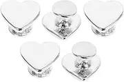 Gatuida 10pcs Nail Accessories Loops, Heart Supplies Studs Watch Loops Metal Design Trinkets Decorations Ring Delicate Decoration Rings Nails Charm Charms Compatible Decor Mm Silver