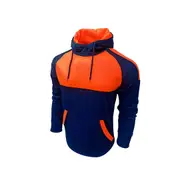 Mens Hoodie Jacket Reflective Workwear Sports - Orange