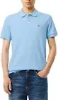 Lacoste Mens Short Sleeve Pima Jersey Interlock Regular Fit Polo, Overlook Blue