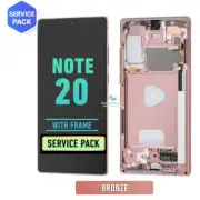 Samsung Galaxy Note 20 OEM LCD Replacement Screen With Frame Bronze