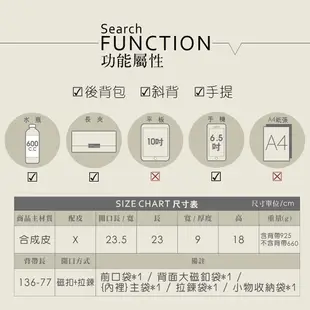 1/2princess復古皮革單扣劍橋包斜背二用包-3色【A3006】