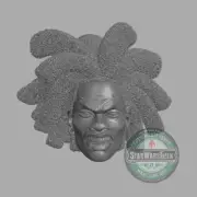 Hobie Brown Spider Punk v3 furious custom head for 4" 6" 7" 12" action figure