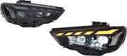 Car Headlights Compatible For Audi A3 Headlight 2013-2016 LED Car Lamps Upgraded To RS Style Headlights Plug And Play(2PCS Halogen)