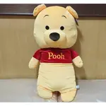 正版 日本 小熊維尼 WINNIE THE POOH 維尼 大娃娃 玩偶 長枕 長條娃娃 軟軟 軟Q 棉花糖材質