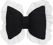 Unique Shape Lumbar Support Pillow for Car Soft and Wear-Resistant PP Cotton Sofa Cushion Has Unique Shape Polyester, Black headrest