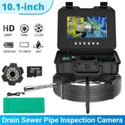 Sewer Camera with 512HZ Locator 10.1" Monitor 7MM Drain Pipe Inspection Camera