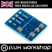 5pcs Stereo 3.5mm Phone Connector Breakout Board 2.54mm Prototype Flux Workshop