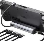 Docking Station for Steam Deck/Rog Ally/Legion Go/Msi Claw, 6-In-1 Steam Deck Do