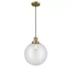 Innovations 202-12-LED XXL Beacon Corded Mini Pendant, BBR - 201C-BB-G202-12-LED