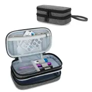 Portable Travel Bag with Weekly Pill Box Organizer 2 Times a Day, Pill Case f...