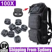 100pcs Hole Stopper Cord Lock Bean Toggle Clip Apparel Shoelace Cord Lanyard AU