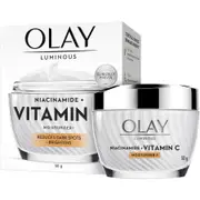 Olay Luminous Niacinamide + Vitamin C Face Cream Moisturiser 50g