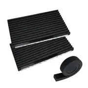 Window Air Conditioner Insulation Foam Panels, AC Side Panels Kit, 43 x 23 cm, Pack of 2, Black