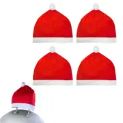 Christmas Santa Claus Hat Car Seat Headrest Cover Car Interior Accessories Xmas Decoration