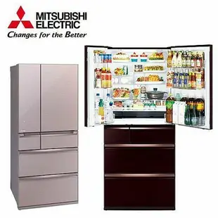 【MITSUBISHI 三菱】日製六門705L變頻鏡面冰箱 MR-WX71C-BR-C -含基本安裝+舊機回收_水晶棕