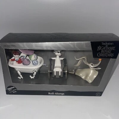 Tim Burton's the Nightmare Before Christmas Roll-Alongs Set of 3 by Applause NIP