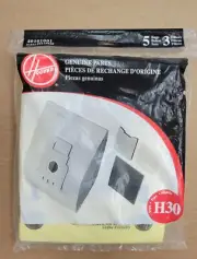 Genuine Hoover Vacuum Cleaner Pkg of 5 Bags/3 Filters Type H30 40101001 59135028